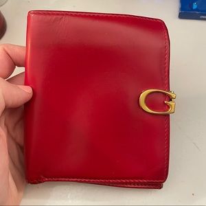 Red vintage Gucci wallet